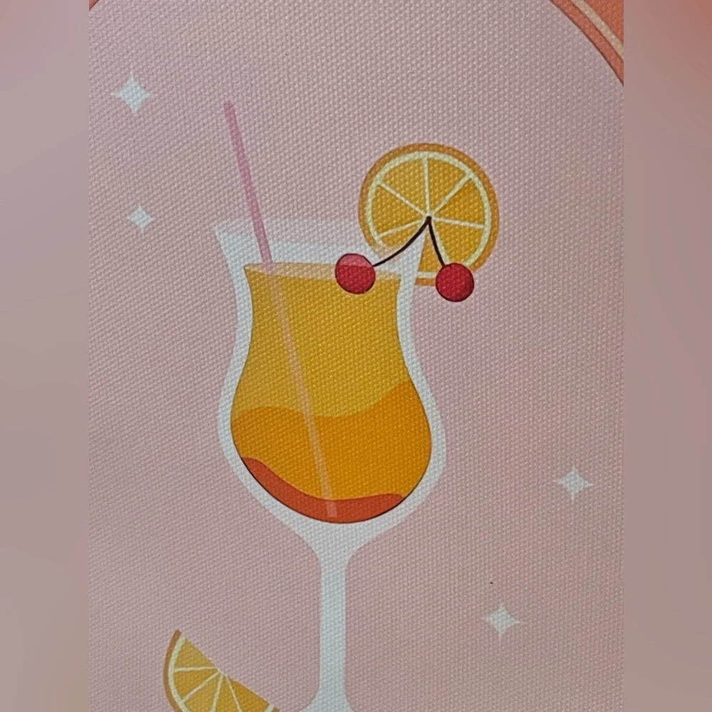 3/$15 Bar Cart Bar Decor Canvas Print Tequila Sunrise